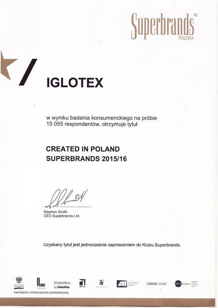 Kolejne wyróżnienie na koncie Iglotex SA