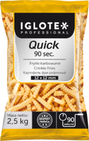Frytki Quick 90 sec. karbowane 12x12